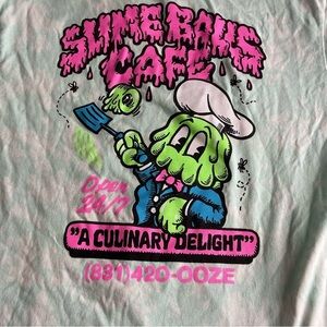 Slime Balls Skateboards Shirt Café Shop Snow Blind Medium